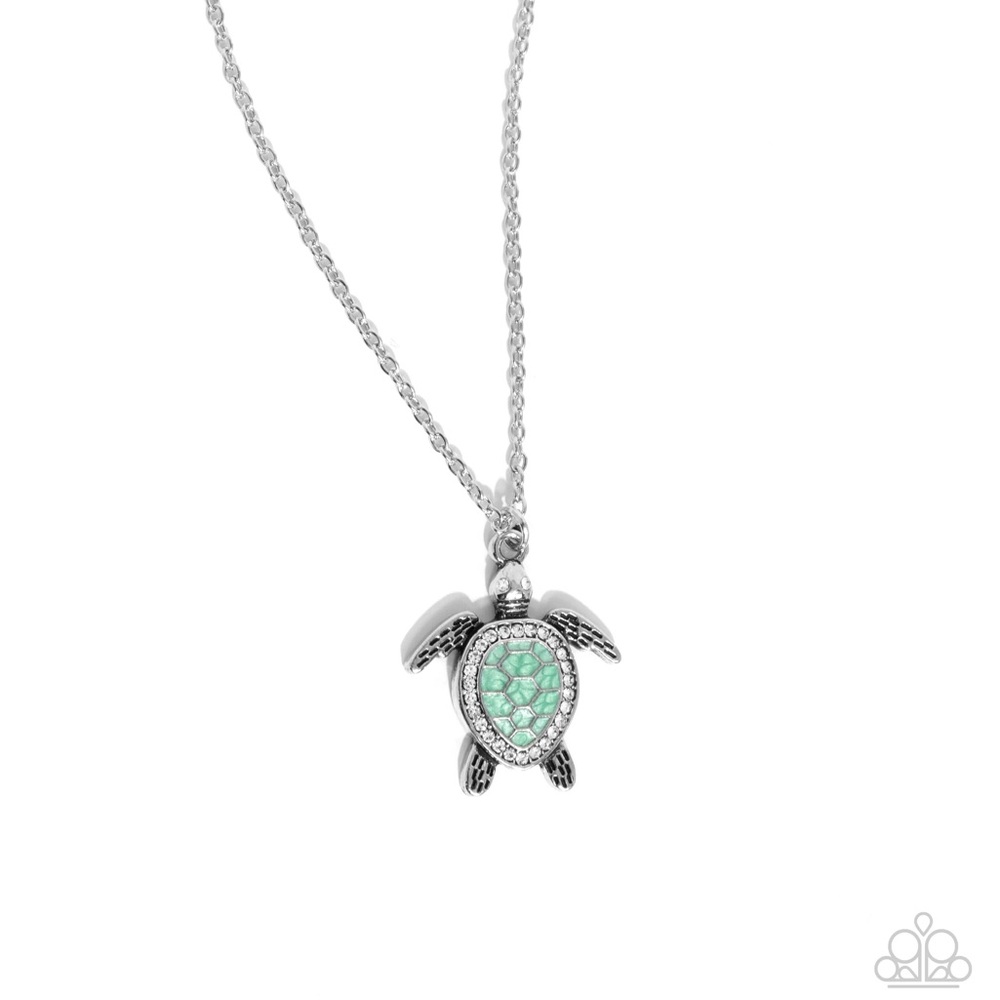 Turtle Tourist - Green Necklace